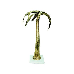 COQUEIRO DECORATIVO DOURADO 21CM X 16CM X 34CM