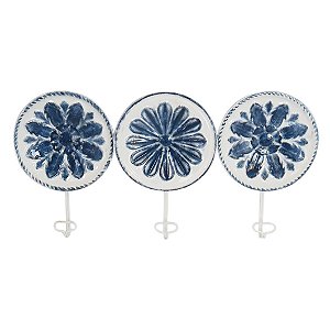 CABIDEIRO DE METAL ESTILO PORTUGUES  3 GANCHOS 56CM X 4,5CM