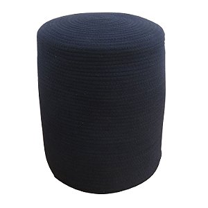 PUFF DE TECIDO AZUL 35CM X 35CM X 42,2CM