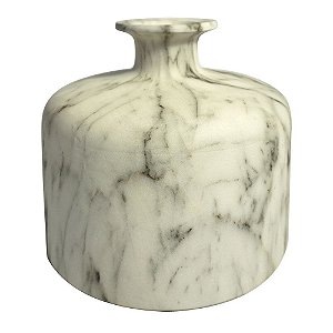 VASO DE CERAMICA MARMORIZADO 19CM X 19CM X 20CM