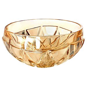 BOWLS DE DOCES DE VIDRO AMBAR