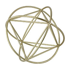 PECA DECORATIVA DE METAL DOURADO