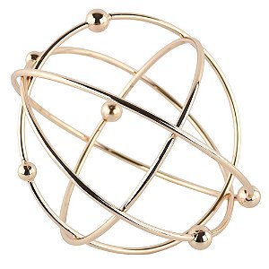 PECA DECORATIVA DE METAL 20,8CM X 20,8CM X 20,8CM