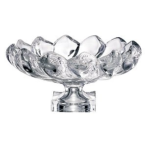 FRUTEIRA DE VIDRO CLASSICA 34CM X 34CM X 17CM