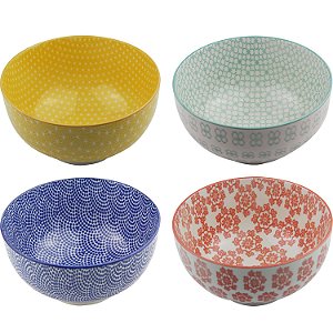 CJ DE CUMBUCAS DECORATIVO - 4 PCS - 16X9 CM 720ML
