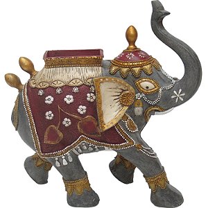 ELEFANTE DE RESINA - 26X12X27 CM