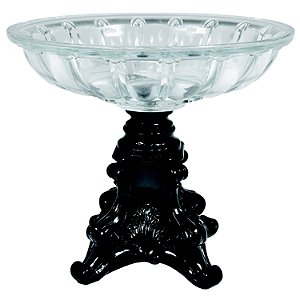 FRUTEIRA DECORATIVA DE RESINA E VIDRO - 30X27 CM