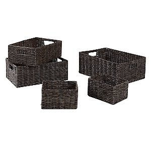 CJ DE CESTOS DEFIBRA SINTETICA  5PCS GG37 X 27 X 15CM  G34 X