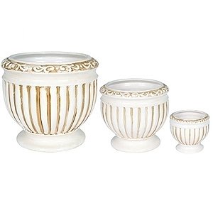 CJ DE CACHEPOTS DE CERAMICA - 3 PCS