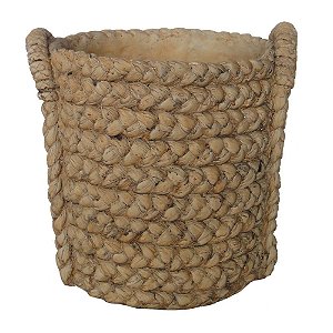 CACHEPOT COM DESENHOS DE CORDA DE CIMENTO