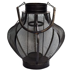 LANTERNA DECORATIVA EM METAL  31CM X 36,5CM