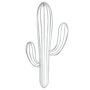 ENFEITE DE PAREDE DE METAL  CACTO 70CM X 32,5CM X 5,5CM