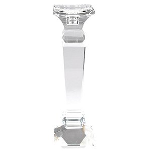 CASTICAL DECORATIVO EM CRISTAL TRANSPARENTE 27CM
