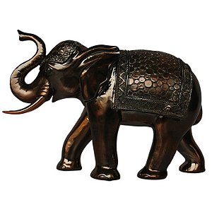 ELEFANTE DECORATIVO DE RESINA  - 26X10.5X18 CM