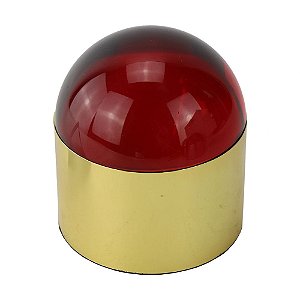 PECA DECORATIVA DE METAL E CRISTAL