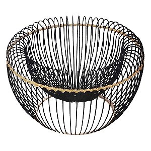 FRUTEIRA DE METAL COM DETALHES EM FIBRA SINTETICA
