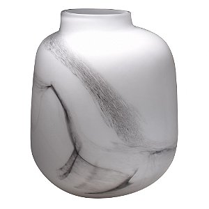 VASO DE VIDRO BRANCO
