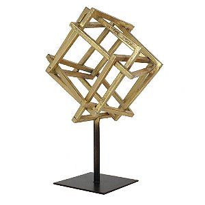 PECA DECORATIVA DE METAL DOURADO
