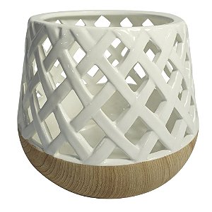LANTERNA DE RESINA 23CM X 23CM X 18CM