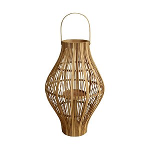 LANTERNA DECORATIVA EM BAMBU  33CM X 51CM