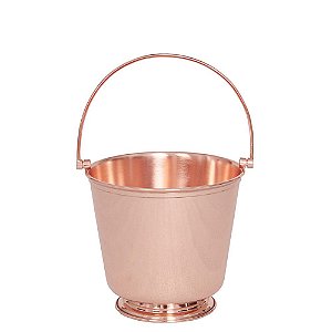 BALDE DE GELO EM COBRE  14CM X 13CM