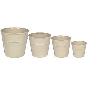 CJ DE CACHEPOTS DE CERAMICA - 4 PCS