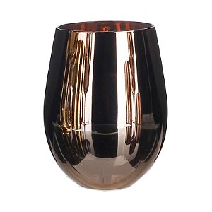 CJ DE COPOS DE AGUA DE VIDRO COBRE  6 PCS 9,3CM X 12XM