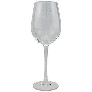CJ DE COPOS DE VINHO COM DESIGN - 6 PCS - DIA 8 X H  24 CM