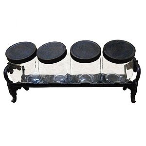 POTES PARA TEMPEROS - 4 PCS