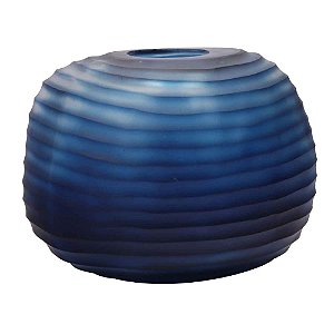 VASO DE VIDRO AZUL