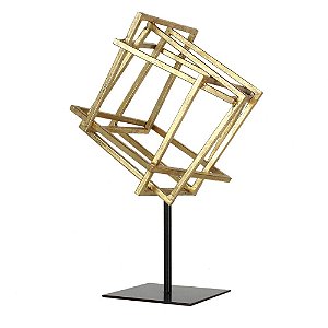PECA DECORATIVA DE METAL DOURADO