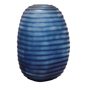 VASO DE VIDRO AZUL