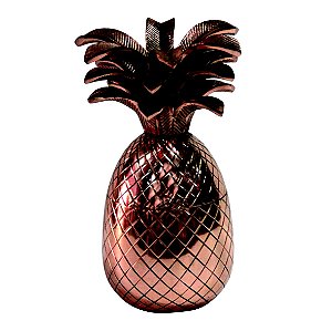 PECA DECORATIVA - ABACAXI EM  COBRE 12CM X 25CM