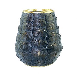 VASO DE RESINA COM DOURADO