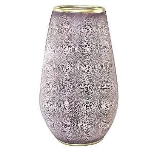 VASO TIPO GALUCHAT VINHO E DOURADO 20,5CM X 17CM X 36,5CM