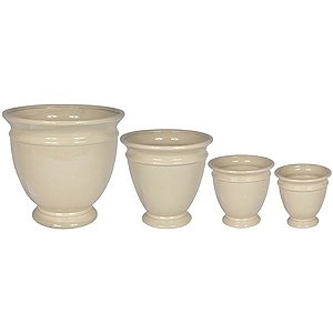 CJ DE CACHEPOTS DE CERAMICA - 4 PCS