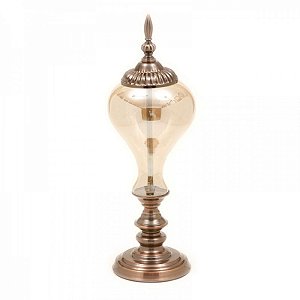 PECA DECORATIVA DE METAL E VIDRO