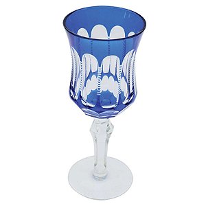JOGO DE TACAS PARA VINHO BRANCO - AZUL - 6 PCS