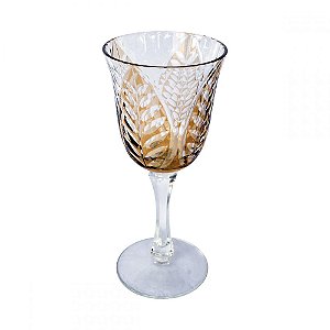 CJ TACASS DE VINHO DE VIDRO AMBAR  6 PCS 8,3CM X 8,3CM X 19C