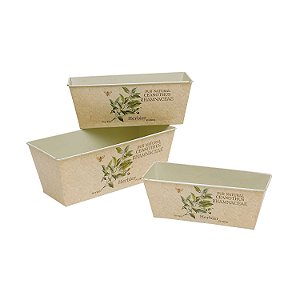 CJ DE CACHEPOTS DE FERRO 3 PCS