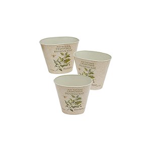 CJ DE CACHEPOTS DE FERRO 3 PCS