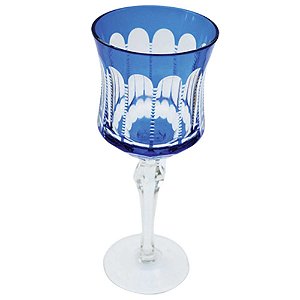 JOGO DE TACAS PARA VINHO TINTO - AZUL - 6 PCS