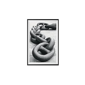 POSTER C/ MOLDURA E PASSEPARTOUR DARK BIG CHAIN 40 X 60 X 2,