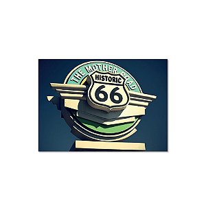POSTER EMOLDURADO LOFT HISTORIC 66 50 X 70 X 2,5 CM