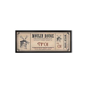 POSTER C/MOLDURA LE JAZZ MOULIN ROUGE 60 X 25 X 2,2 CM