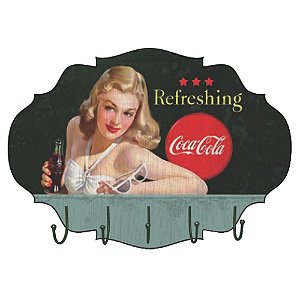 CABIDEIRO DE PAREDE COCA COLA MDF BLOND LADY WITH