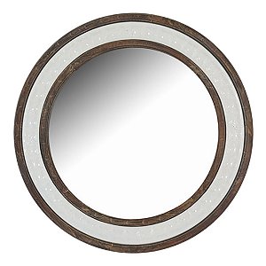 ESPELHO DECORATIVO COM MOLDURA DE MADEIRA 72,5CM X 2CM
