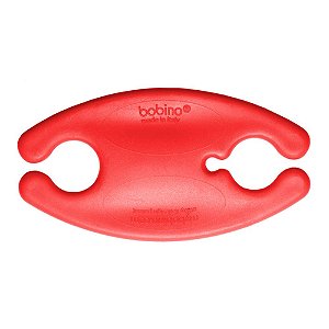 ORGANIZADOR PLASTICO DE FIOS BOBINO VERMELHO MED 8 X 4 CM