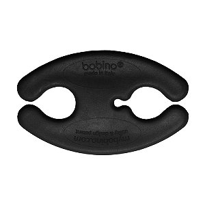 ORGANIZADOR PLASTICO DE FIOS BOBINO PRETO PEQ 5,5 X 3,5 CM