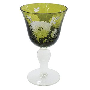 CJ DE TACAS DE VINHO VERDE 6 PCS 12CM X 12CM  X 17CM
